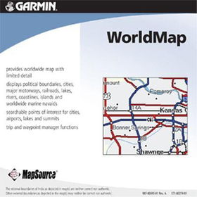 MapSource World Map CD