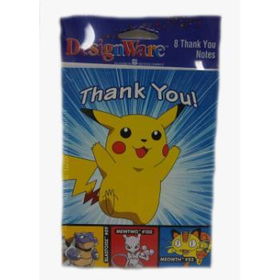 8 Count - Pokemon - Thank You Cards Case Pack 72count 