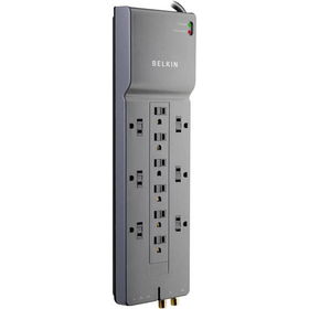 12-Outlet Surge Protector With Telephone And Coax Protectionoutlet 
