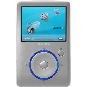 8GB Silver Sansa Fuze MP3 Playersilver 