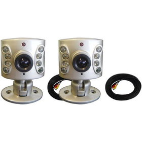 2 Pack Indoor Color Camera With IR LEDs And Audio