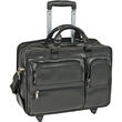 17"" Clinton Leather 2-in-1 Removable-Wheeled Laptop Case