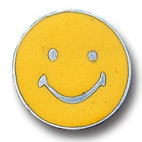 Pewter 3-D Collector Pin - Happy Facepewter 