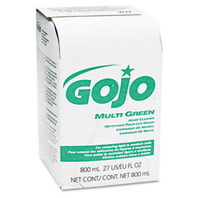 GOJO 917212CT - MULTI GREEN Hand Cleaner 800-ml Bag-in-Box Dispenser Refill, 12/Cartongojo 