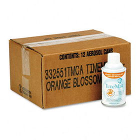 TimeMist 332551TMCACT - Metered Fragrance Dispenser Refills, Orange Blossom 6.6 oz., 12 Cans/Carton