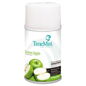 TimeMist 332516TMCACT - Metered Fragrance Dispenser Refills, Green Apple 5.3 oz, 12 Cans/Carton
