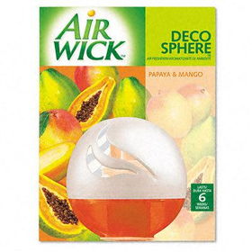 Reckitt Benckiser 76755 - Deco Sphere Air Freshener, Papaya & Mango 2.5 oz. Containerreckitt 