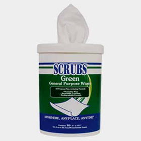 Scrubs Green Cleaning Wipes Case Pack 6