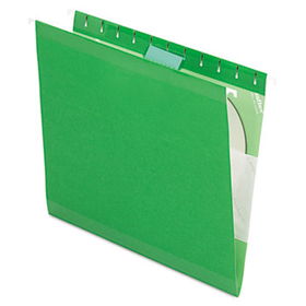 Reinforced Hanging Folders, 1/5 Tab, Letter, Bright Green, 25/Boxpendaflex 