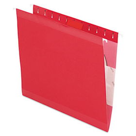 Reinforced Hanging Folders, 1/5 Tab, Letter, Red, 25/Boxpendaflex 