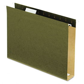 Reinforced 2"" Extra Capacity Hanging Folders, Letter, Stnd Grn, 25/Boxpendaflex 