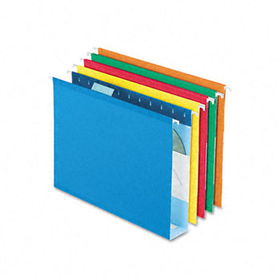Reinforced 2"" Extra Capacity Hanging Folders, Letter, Assorted, 25/Boxpendaflex 