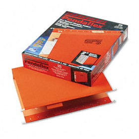 Reinforced 2"" Extra Capacity Hanging Folders, Letter, Orange, 25/Boxpendaflex 