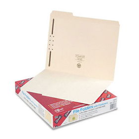 Folders, One Fastener, 1/3 Cut Assorted, Top Tab, Letter, Manila, 50/Boxsmead 