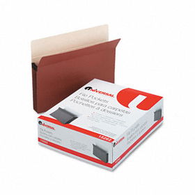 5 1/4 Inch Expansion File Pockets, Straight Tab, Letter, Redrope/Manila, 10/Boxuniversal 