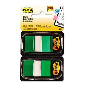 Marking Flags in Dispensers, Green, 50 Flags/Dispenser, 12 Dispensers/Packpost 