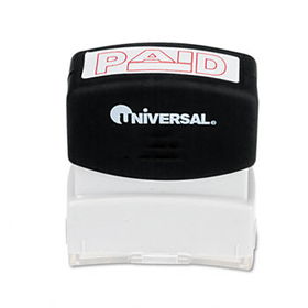 Message Stamp, PAID, Pre-Inked/Re-Inkable, Reduniversal 