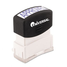 Message Stamp, APPROVED, Pre-Inked/Re-Inkable, Blueuniversal 