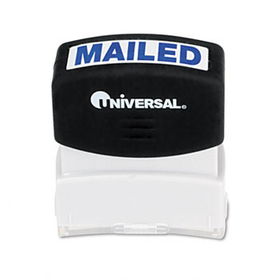 Message Stamp, MAILED, Pre-Inked/Re-Inkable, Blueuniversal 