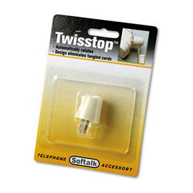 Twisstop Rotating Phone Cord Detangler, Ivory