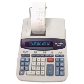 2640-2 Two-Color Printing Calculator, 12-Digit Fluorescent, Black/Red