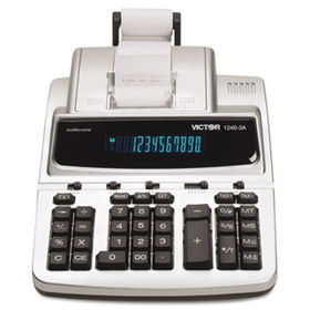 1240-3A Antimicrobial Two-Color Printing Calculator, 12-Digit Fluorescent