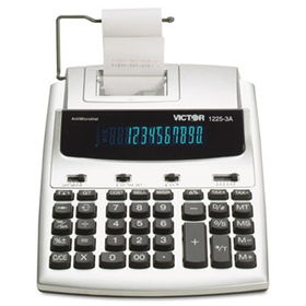 1225-3A AntiMicrobial Two-Color Printing Calculator, 12-Digit Fluorescent