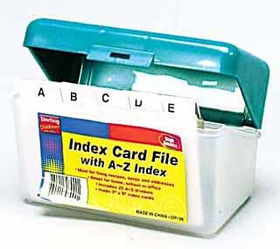Index Card File Case Pack 48index 