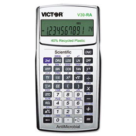 V30RA Scientific Recycled Calculator w/AntiMicrobial Protection