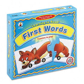 Carson-Dellosa Publishing CD3116 - Learning to Read! First Words Puzzle Game, Ages 3 and Upcarson 