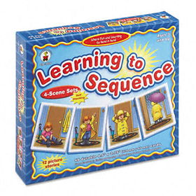 Carson-Dellosa Publishing CD3121 - Learning to Sequence 4-Scene Set, Sequencing Card Game, for Grades K-3carson 