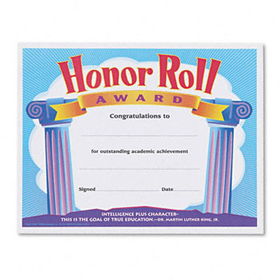 Honor Roll Award Certificates, 8-1/2 x 11, 30/Packtrend 