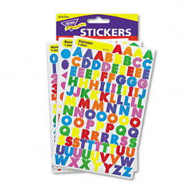 TREND T46908 - SuperSpots & SuperShapes Sticker Variety Packs, Alphabet/Numbers/Shapes, 2200/PKtrend 