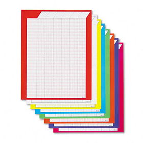 Vertical Incentive Chart Pack, 22w x 28h, 8 Assorted Colors, 8/Packtrend 