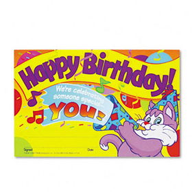 Recognition Awards, Happy Birthday!, 8-1/2w x 5-1/2h, 30/Pack