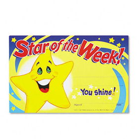 Recognition Awards, Star of the Week!, 8-1/2w x 5-1/2h, 30/Packtrend 