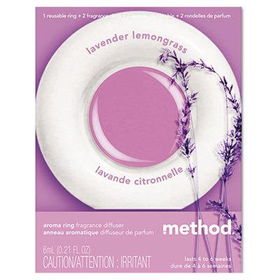 Method 00594 - Aroma Ring, Lavender Lemongrass, One Reusable Ring, Two Fragrance Discs