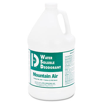 Water-Soluble Deodorant, Mountain Air, 1gal, 4/Cartonbig 