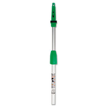 Unger EZ400 - Opti-Loc Aluminum Extension Pole, 13-ft., Two Sections, Silver/Green