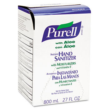 Purell 9637 - Instant Hand Sanitizer 800-ml Refill, Aloe, 12/Cartonpurell 