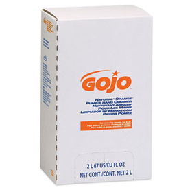 GOJO 7255 - NATURAL ORANGE Pumice Hand Cleaner Refill, Citrus Scent, 2000 mL, 4/Cartongojo 