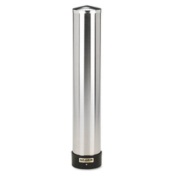 San Jamar C3400P - Large Water Cup Dispenser w/Removable Cap,Wall Mounted, Stainless Steelsan 