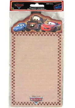 Cars Magnetic Notepad In Bag w/Header Case Pack 144