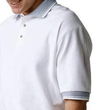 Jerzees cool knit sport shirt with jacquard birdseye collar Color: BLACK / GREY MIST 2XL