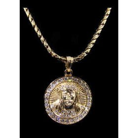Jesus Necklace and Pendant | Gold Case Pack 1jesus 