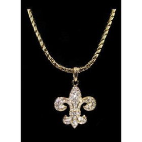 Fleur de Lis Necklace and Pendant | Gold Case Pack 1fleur 