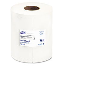 Tork 121202 - Center-Fold Towels, White, 8-1/4 x 11-7/8, 2-Ply, 610/Roll, 6 Rolls/Carton