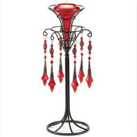 Red Victorian Candleholder Case Pack 1