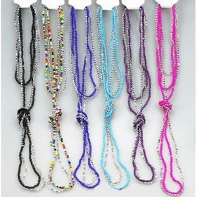 60" Acrylic Seed+CCB Multi Line Necklace Case Pack 12acrylic 
