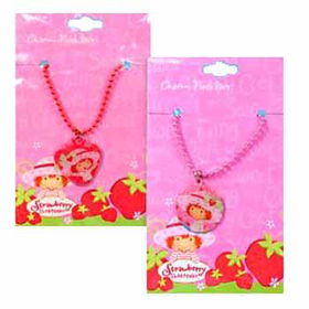 Strawberry Shortcake Beaded Necklace With Icon Case Pack 480strawberry 